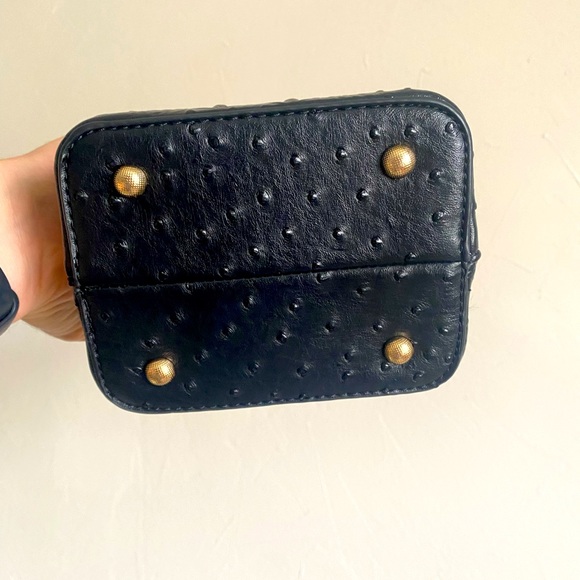 Isabelle Vegan Jewel-Top Satchel Bag with Crossbody Strap - Picture 7 of 9